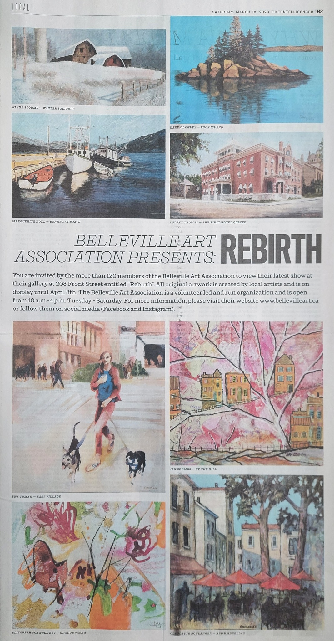 In the news Belleville Art Association