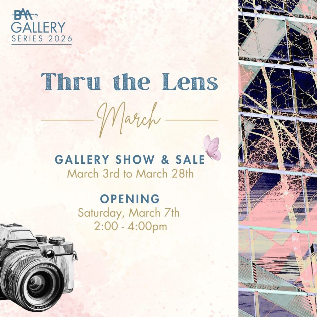 Thru the Lens gallery show poster